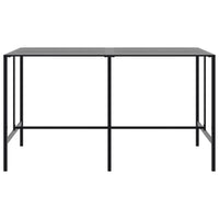 vidaXL Mesa de bar 200x100x110 cm aço revestido a pó preto