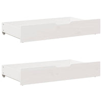 vidaXL Sofá-cama com gavetão e gavetas sem colchão 80x200 cm branco