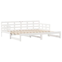 vidaXL Sofá-cama com gavetão e gavetas sem colchão 80x200 cm branco