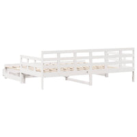 vidaXL Sofá-cama com gavetão e gavetas sem colchão 80x200 cm branco