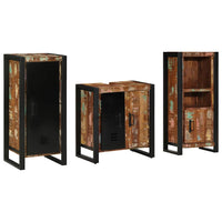 vidaXL Conjunto de Móveis para Banheiro 3 pcs Madeira Reforçada Sólida