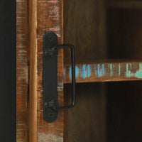 vidaXL Conjunto de Móveis para Banheiro com prateleira com porta 4 pcs