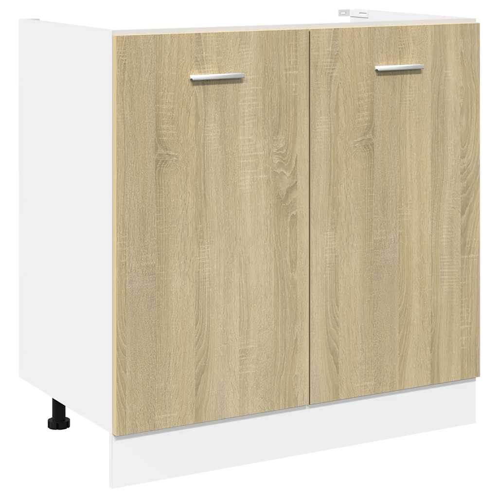 vidaXL Conjunto móveis de cozinha “Lyon” 8 pcs carvalho sonoma