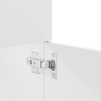 vidaXL 4 pcs conjunto móveis casa de banho derivados de madeira branco