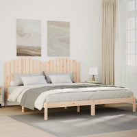 vidaXL Estrutura de cama casal 135x190 cm pinho maciço