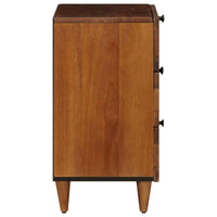 vidaXL Buffet 2 pcs Nogueira 60 x 33 x 75 cm Madeira de manga maciça