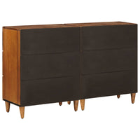 vidaXL Buffet 2 pcs Nogueira 60 x 33 x 75 cm Madeira de manga maciça