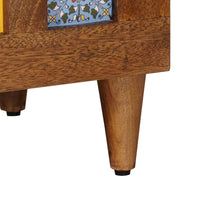 vidaXL Buffet 2 pcs Nogueira 60 x 33 x 75 cm Madeira de manga maciça