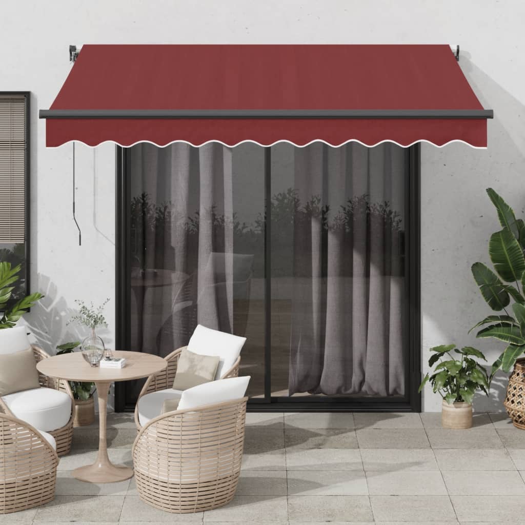 vidaXL Toldo retrátil automático 350x250 cm creme