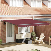 vidaXL Toldo retrátil manual 300x250 cm antracite