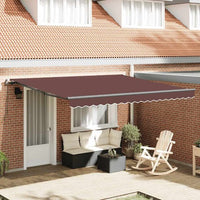 vidaXL Toldo retrátil manual 300x250 cm antracite