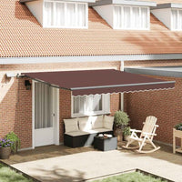 vidaXL Toldo retrátil manual c/ LED 300x250 cm antracite