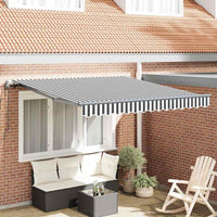 vidaXL Toldo retrátil automático 350x250 cm creme