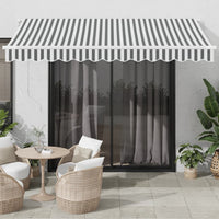 vidaXL Toldo retrátil automático 400x300 cm laranja e castanho