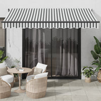 vidaXL Toldo retrátil automático 350x250 cm creme