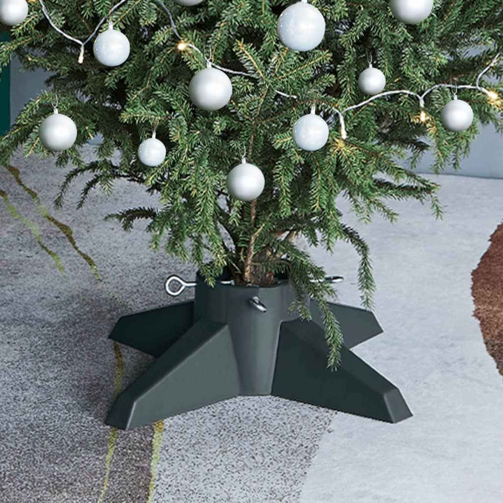 vidaXL Suporte para árvore de Natal 55,5x55,5x15 cm verde