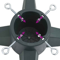 vidaXL Suporte para árvore de Natal 55,5x55,5x15 cm verde