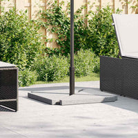 vidaXL Placas peso guarda-sol triangulares 4 pcs granito 14kg cinzento