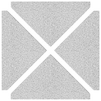 vidaXL Placas peso guarda-sol triangulares 4 pcs granito 14kg cinzento