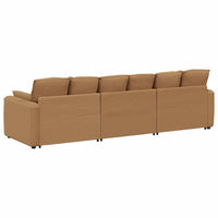 vidaXL Sofá modular com almofadas bege