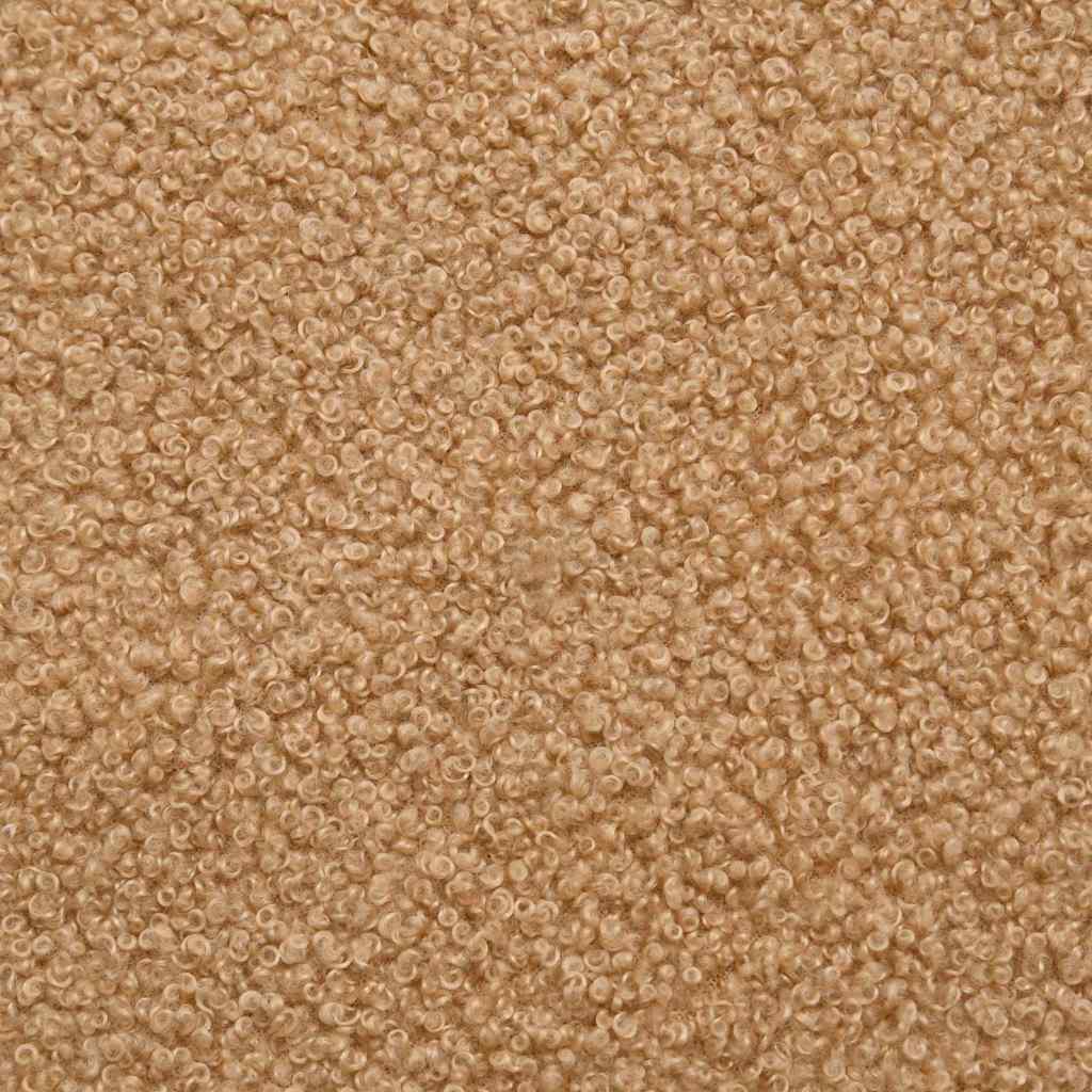 vidaXL Sofá modular com almofadas tecido tipo lã encaracolado bege