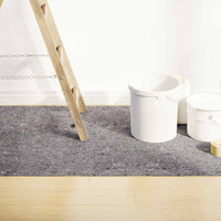 vidaXL Tapete p/ pintor em velo antiderrapante 50 m 280 g/m² cinzento