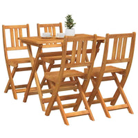 vidaXL Conjunto Bistro de Jardim 5 pcs Castanho