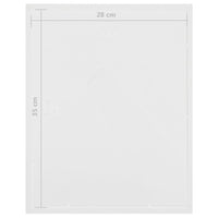 vidaXL Molduras 3D 3 pcs 28x35 cm para foto de 4x(10x15 cm) branco