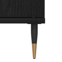 vidaXL Conjunto de Móveis para Banheiro com porta 3 pcs Carvalho Preto