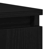 vidaXL Conjunto de Móveis para Banheiro com porta 3 pcs Carvalho Preto