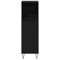 vidaXL Conjunto de Móveis para Banheiro com porta 3 pcs Carvalho Preto