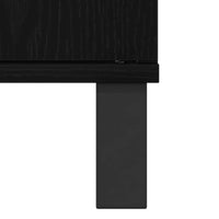 vidaXL Conjunto de Móveis para Banheiro com porta 3 pcs Carvalho Preto