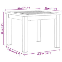 vidaXL Espreguiçadeira 3 pcs Castanho Madeira Sólida de Acácia