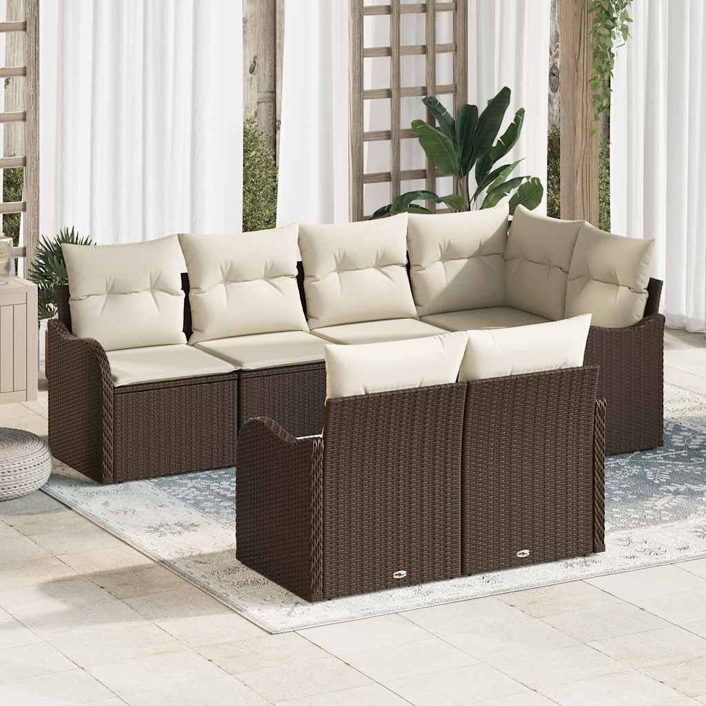 vidaXL Conjunto de Sofá de Jardim Preto vime PE