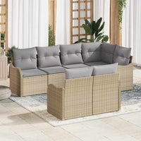 vidaXL Conjunto de Sofá de Jardim Preto vime PE
