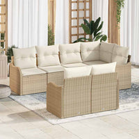 vidaXL Conjunto de Sofá de Jardim Preto vime PE