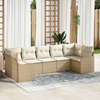 vidaXL Conjunto de Sofá de Jardim Preto vime PE