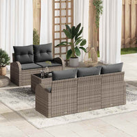 vidaXL Conjunto de Sofá de Jardim Preto 55 x 55 x 37 cm vime PE