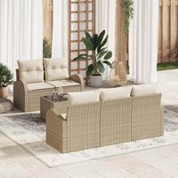vidaXL Conjunto de Sofá de Jardim Preto 55 x 55 x 37 cm vime PE