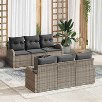 vidaXL Conjunto de Sofá de Jardim Preto 55 x 55 x 37 cm vime PE