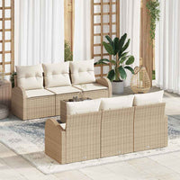vidaXL Conjunto de Sofá de Jardim Preto 55 x 55 x 37 cm vime PE
