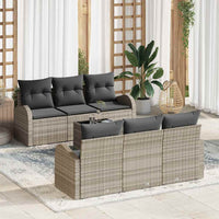 vidaXL Conjunto de Sofá de Jardim Preto 55 x 55 x 37 cm vime PE