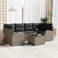 vidaXL Conjunto de Sofá de Jardim Preto 55 x 55 x 37 cm vime PE