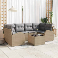 vidaXL Conjunto de Sofá de Jardim Preto 55 x 55 x 37 cm vime PE
