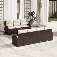 vidaXL Conjunto de Sofá de Jardim Preto 55 x 55 x 37 cm vime PE