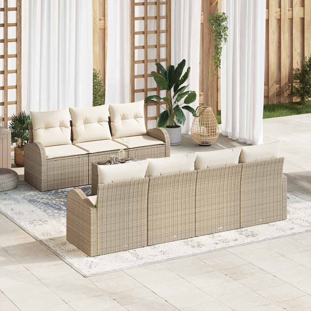 vidaXL Conjunto de Sofá de Jardim Preto 55 x 55 x 37 cm vime PE