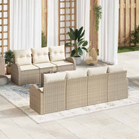 vidaXL Conjunto de Sofá de Jardim Preto 55 x 55 x 37 cm vime PE