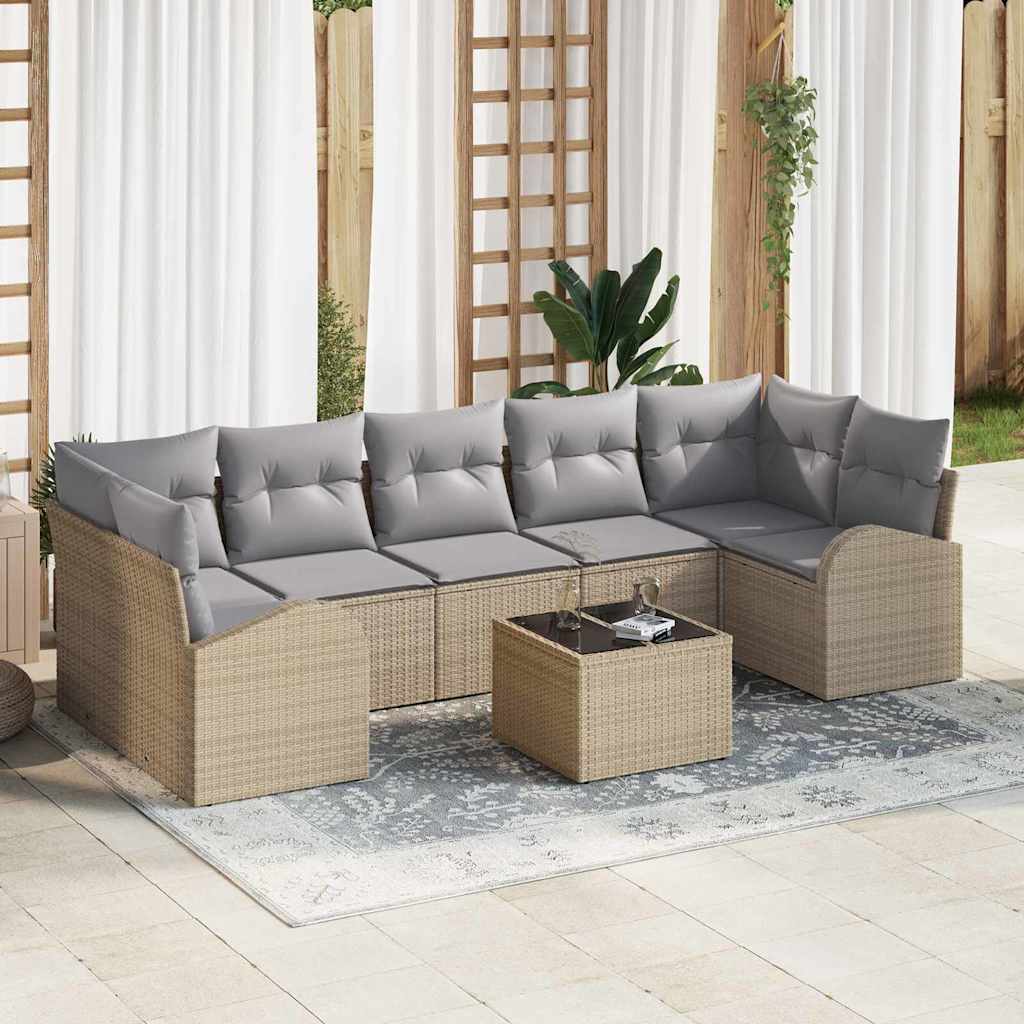 vidaXL Conjunto de Sofá de Jardim Preto 55 x 55 x 37 cm vime PE