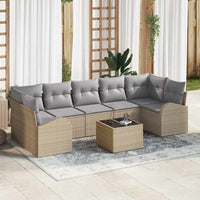 vidaXL Conjunto de Sofá de Jardim Preto 55 x 55 x 37 cm vime PE