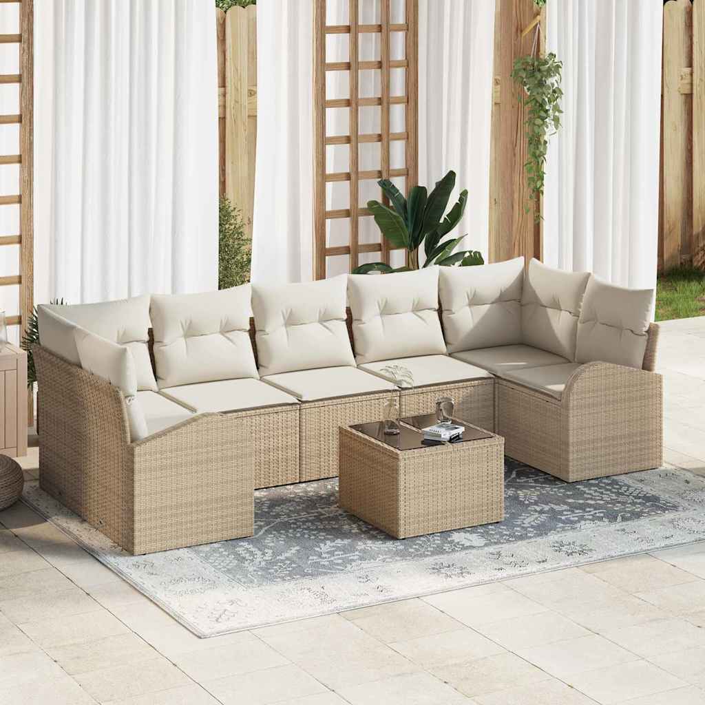 vidaXL Conjunto de Sofá de Jardim Preto 55 x 55 x 37 cm vime PE